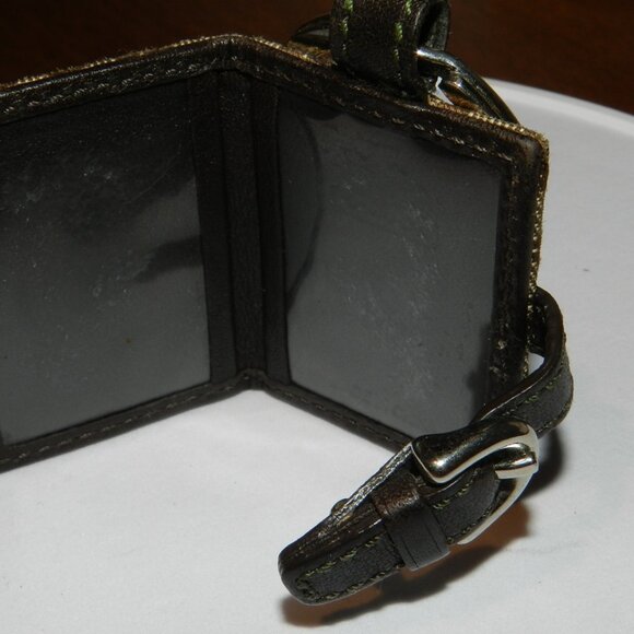 VINTAGE Y2K COACH Signature C Picture Frame Bag Charm/ Key Chain Key Ring - Picture 5 of 6